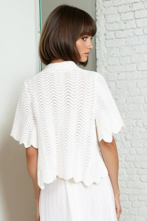Peter Pan Sweater - Ivory Knit